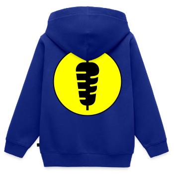Sandwich icon icon - Kids Premium Organic Zip-up Hoodie - royal blue - Back - AI Model Kid Male (0cm)