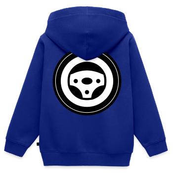 Reifen tuning Kreis - Kinder Premium Organic Zip Hoodie - Royalblau - Hinten - AI Model Kid Male (0cm)