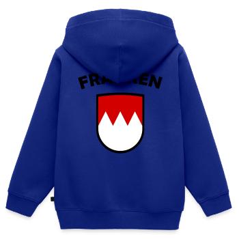 Die Franken aus Süddeutschland - Kinder Premium Organic Zip Hoodie - Royalblau - Hinten - AI Model Kid Male (0cm)