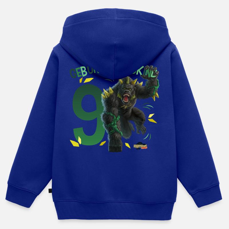 schleich® ELDRADOR® CREATURES 9 Nono compleanno - Felpa Premium con cappuccio con zip bambino bio - blu royal
