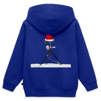Ham Radio - Kinder Premium Organic Zip Hoodie - Royalblau - Hinten - AI Model Kid Male (0cm)