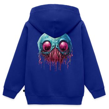 The Fly - Kinder Premium Organic Zip Hoodie - Royalblau - Hinten - AI Model Kid Male (0cm)