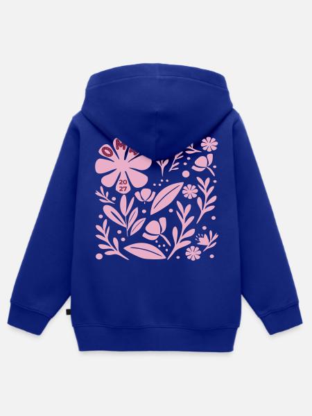 Garten Oma 2027 - Kinder Premium Organic Zip Hoodie - Royalblau