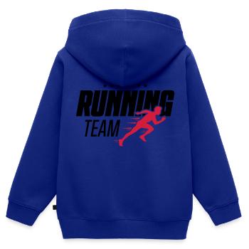 running team running marathon running - Kids Premium Organic Zip-up Hoodie - royal blue - Back - AI Model Kid Male (0cm)