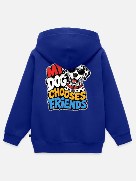 Dalmatiner - Kinder Premium Organic Zip Hoodie - Royalblau