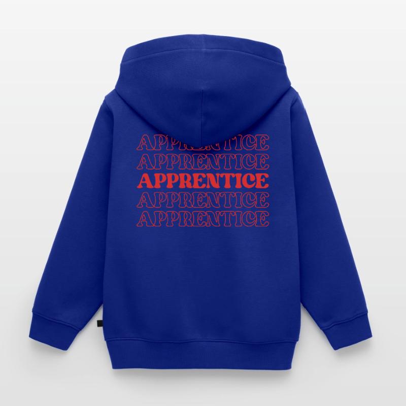 Apprentice Trainee Apprentice Novice Learner Kids Premium Organic Zip-up Hoodie