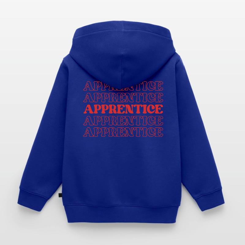 Apprentice Trainee Apprentice Novice Learner Kids Premium Organic Zip-up Hoodie