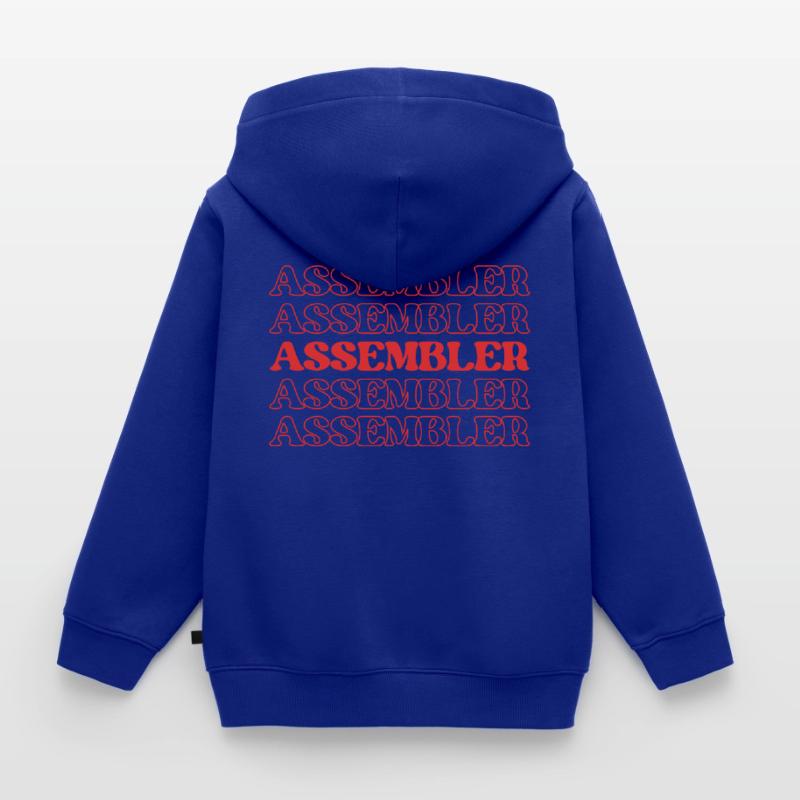 Assembler Fabricator Assembler Constructor Maker Kids Premium Organic Zip-up Hoodie