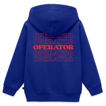 Operator Worker Technician Specialist Employee - Kids Premium Organic Zip-up Hoodie - royal blue - Back - AI Model Kid Male (0cm)