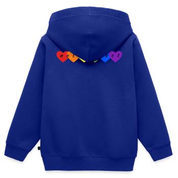 Not perfect - Kids Premium Organic Zip-up Hoodie - royal blue - Back - AI Model Kid Male (0cm)