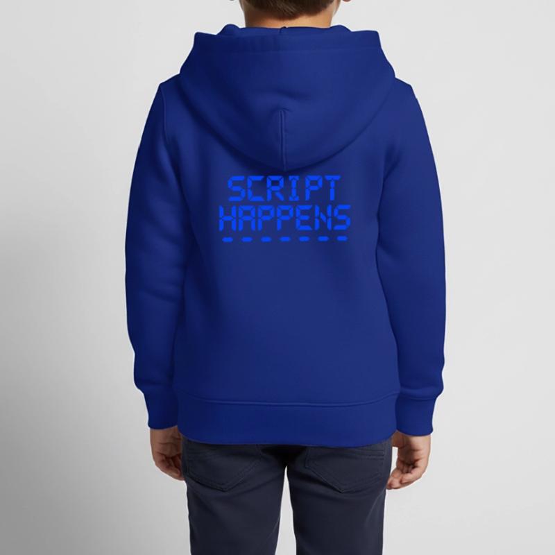 Computerprogrammierskript passiert Programmierer Kinder Premium Organic Zip Hoodie