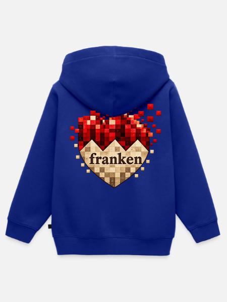 Franken - Kinder Premium Organic Zip Hoodie - Royalblau