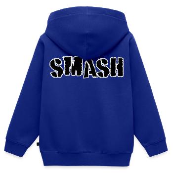 Briser - Sweat Premium à capuche zippé enfant bio - bleu roi - Dos - AI Model Kid Male (0cm)