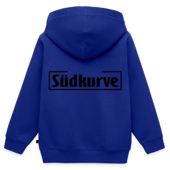 Die Ultras aus der Südkurve - Kinder Premium Organic Zip Hoodie - Royalblau - Hinten - AI Model Kid Male (0cm)