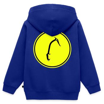 Kletterausrüstung eispickel - Kinder Premium Organic Zip Hoodie - Royalblau - Hinten - AI Model Kid Male (0cm)