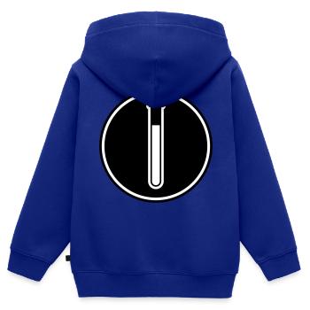 Icône de tube à essai - Sweat Premium à capuche zippé enfant bio - bleu roi - Dos - AI Model Kid Male (0cm)