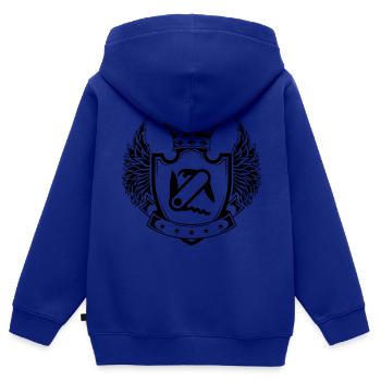 Taschenmesser Schild - Kinder Premium Organic Zip Hoodie - Royalblau - Hinten - AI Model Kid Male (0cm)
