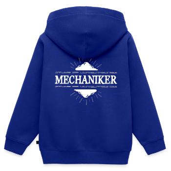 Mechaniker Beruf - Kinder Premium Organic Zip Hoodie - Royalblau - Hinten - AI Model Kid Male (0cm)
