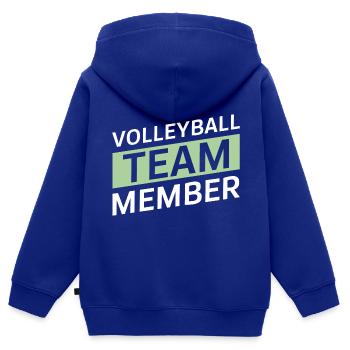 Volleyball Team - Kinder Premium Organic Zip Hoodie - Royalblau - Hinten - AI Model Kid Male (0cm)