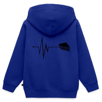 Apfelkuchen Puls - Kinder Premium Organic Zip Hoodie - Royalblau - Hinten - AI Model Kid Male (0cm)