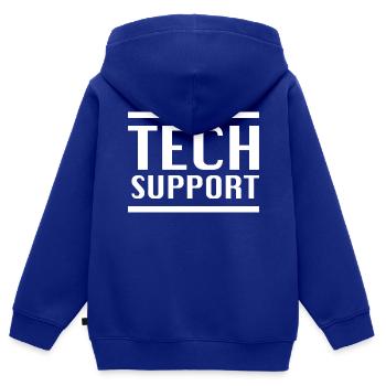 Technischer Support - Kinder Premium Organic Zip Hoodie - Royalblau - Hinten - AI Model Kid Male (0cm)