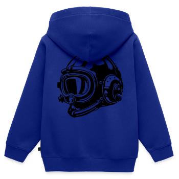 Apnoe Helm Tauchen Scuba - Kinder Premium Organic Zip Hoodie - Royalblau - Hinten - AI Model Kid Male (0cm)