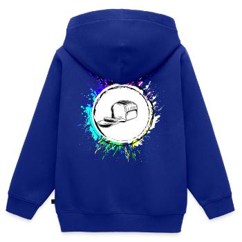 Brot Backen Bäcker - Kinder Premium Organic Zip Hoodie - Royalblau - Hinten - AI Model Kid Male (0cm)