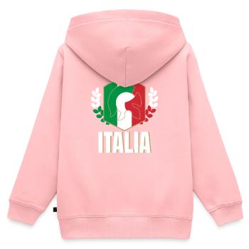 italy Italia Italy fan jersey championship - Kids Premium Organic Zip-up Hoodie - rose - Back - AI Model Kid Female (0cm)