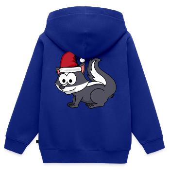 Stinker Comic Weihnachten - Kinder Premium Organic Zip Hoodie - Royalblau - Hinten - AI Model Kid Male (0cm)