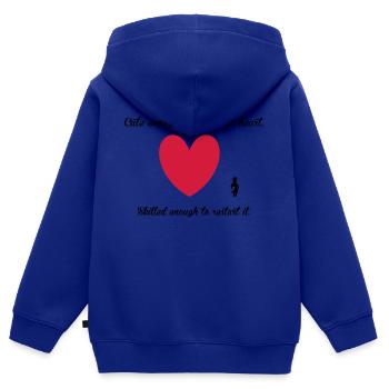 Nurse - Kids Premium Organic Zip-up Hoodie - royal blue - Back - AI Model Kid Male (0cm)