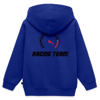 tacho racing team - Kinder Premium Organic Zip Hoodie - Royalblau - Hinten - AI Model Kid Male (0cm)