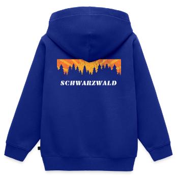 schwarzwald - Kinder Premium Organic Zip Hoodie - Royalblau - Hinten - AI Model Kid Male (0cm)