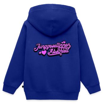 Jga Junggesellinnenabschied - Kinder Premium Organic Zip Hoodie - Royalblau - Hinten - AI Model Kid Male (0cm)