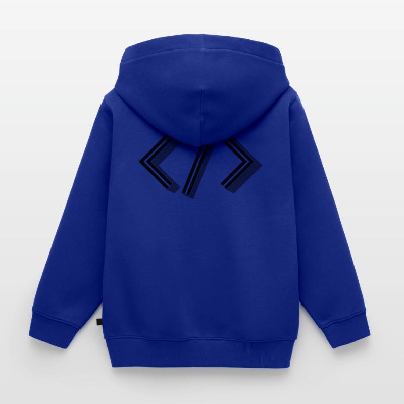 Retro Bracket's - Full Stack Developer HTML XML Kids Premium Organic Zip-up Hoodie