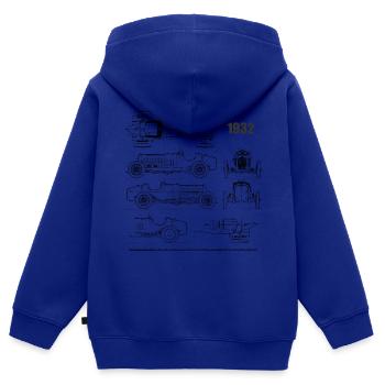 formula one 1932 black - Kids Premium Organic Zip-up Hoodie - royal blue - Back - AI Model Kid Male (0cm)