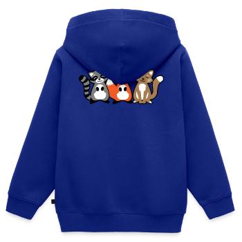 Tierkind Niedliche Tiere Geschenkidee Kinder Baby - Kinder Premium Organic Zip Hoodie - Royalblau - Hinten - AI Model Kid Male (0cm)