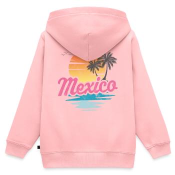 Mexico - Kids Premium Organic Zip-up Hoodie - rose - Back - AI Model Kid Female (0cm)