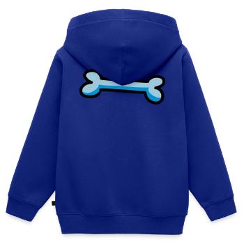 Bunter Knochen Hundeknochen Geschenkidee Hund - Kinder Premium Organic Zip Hoodie - Royalblau - Hinten - AI Model Kid Male (0cm)