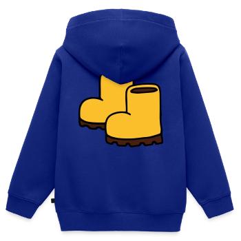 Stiefel Winterstiefel Regenstiefel - Kinder Premium Organic Zip Hoodie - Royalblau - Hinten - AI Model Kid Male (0cm)