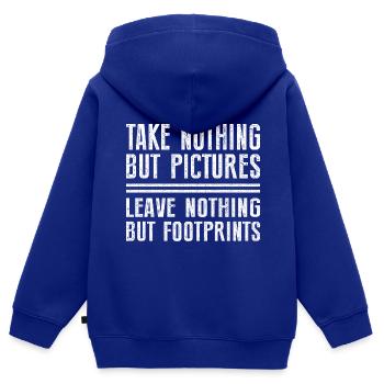 Urbexer Lost Place Urban Exploring Urbexing - Kinder Premium Organic Zip Hoodie - Royalblau - Hinten - AI Model Kid Male (0cm)