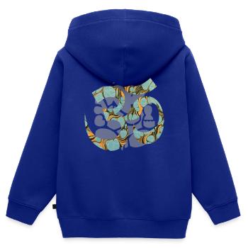 om mit ganesha e 204 - Kinder Premium Organic Zip Hoodie - Royalblau - Hinten - AI Model Kid Male (0cm)
