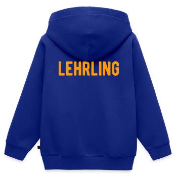 lehrling azubi - Kinder Premium Organic Zip Hoodie - Royalblau - Hinten - AI Model Kid Male (0cm)