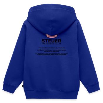 Steuerfachangestellte - Kinder Premium Organic Zip Hoodie - Royalblau - Hinten - AI Model Kid Male (0cm)
