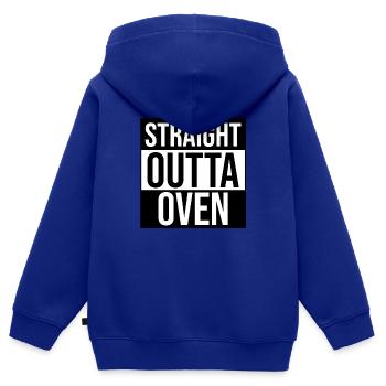 Bäcker Ofen backen Beruf Geschenk idee Gebäck - Kinder Premium Organic Zip Hoodie - Royalblau - Hinten - AI Model Kid Male (0cm)