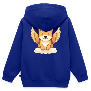 Cool watermelon - design with sunglasses and - Kids Premium Organic Zip-up Hoodie - royal blue - Back - AI Model Kid Male (0cm)