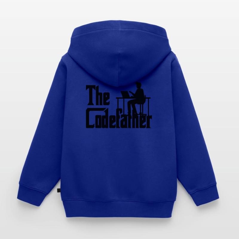 The Codefather Coding Programier Cadeau Sweat Premium à capuche zippé enfant bio