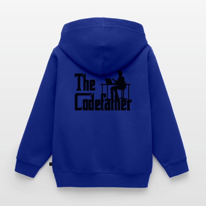 The Codefather Coding Programier Cadeau Sweat Premium à capuche zippé enfant bio