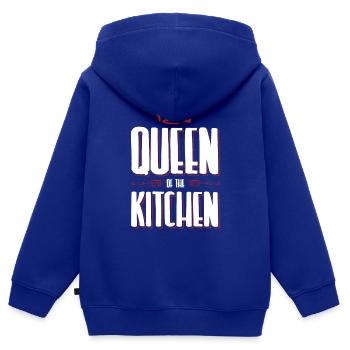 kitchen queen - Kids Premium Organic Zip-up Hoodie - royal blue - Back - AI Model Kid Male (0cm)