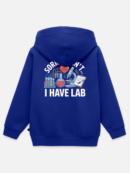Sorry, ich hab Labor - Kinder Premium Organic Zip Hoodie - Royalblau