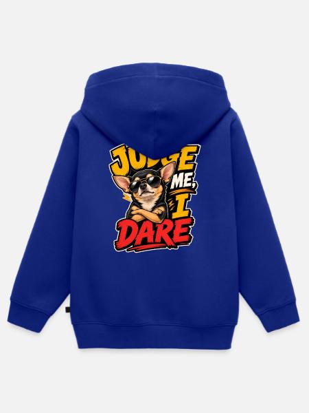 Chihuahua - Kinder Premium Organic Zip Hoodie - Royalblau